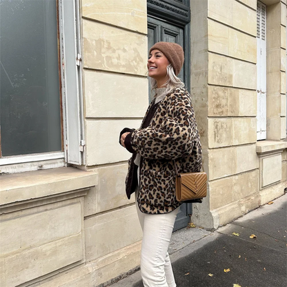 Leona - Leopard Print Jacket for Women