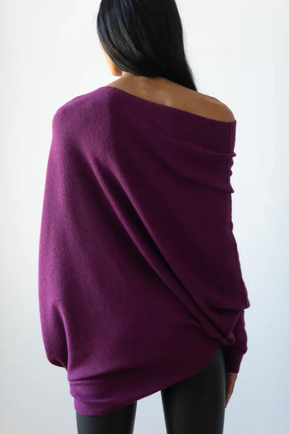 UbyChic | Ruby asymmetric cloud sweater