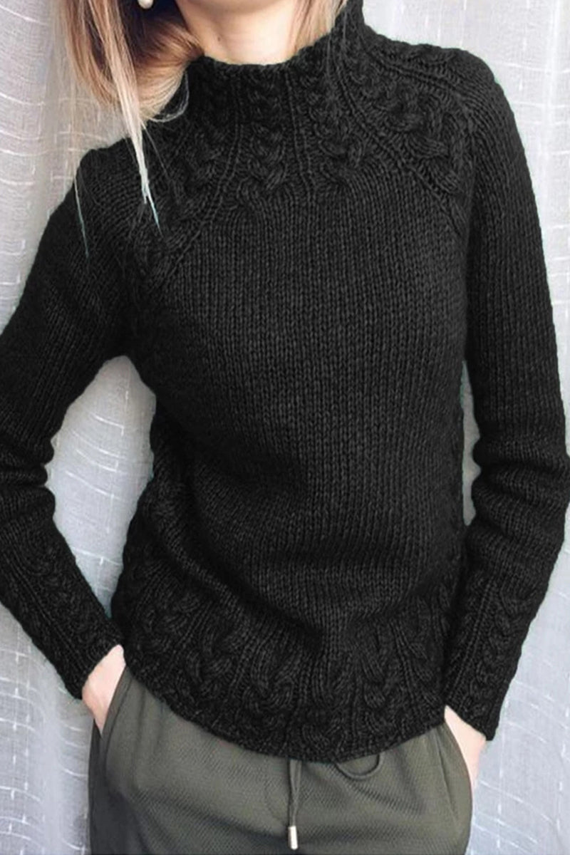 Twilight | Simple Turtleneck Sweater in High-Quality Knit Design