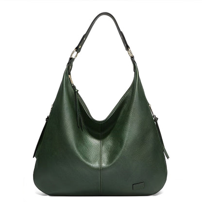 Ava - Simple large shoulder bag in a single color