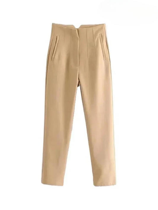 Lily | Fancy solid pocket trousers