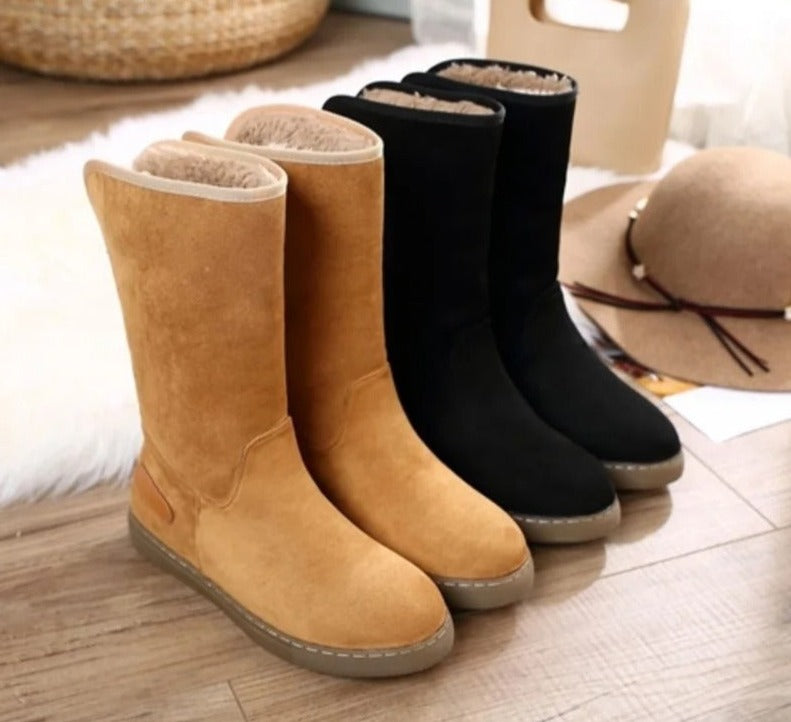 FrostStep | women's fleece-lined winter boots with flat soles