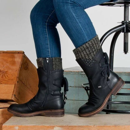 Lena - Fashionable winter boots with lacing