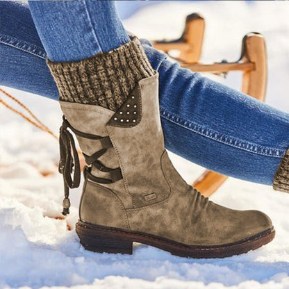 Lena - Fashionable winter boots with lacing