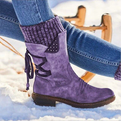 Lena - Fashionable winter boots with lacing