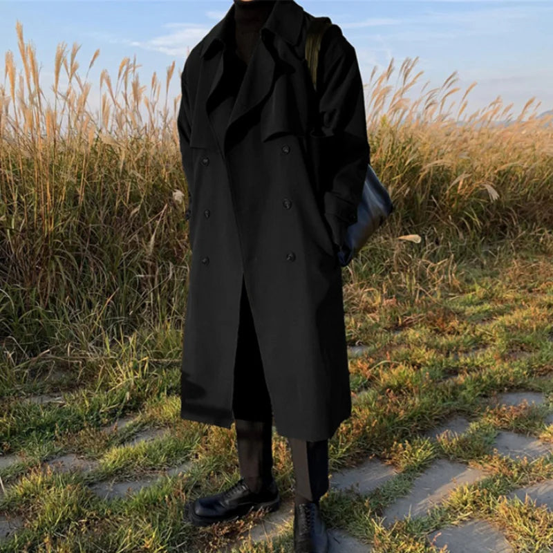 Lustre | New Men's Fall Trench Coat - Long Fashionable Outerwear