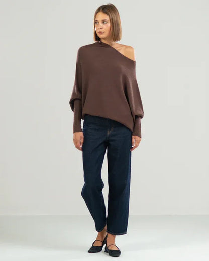 UbyChic | Ruby asymmetric cloud sweater