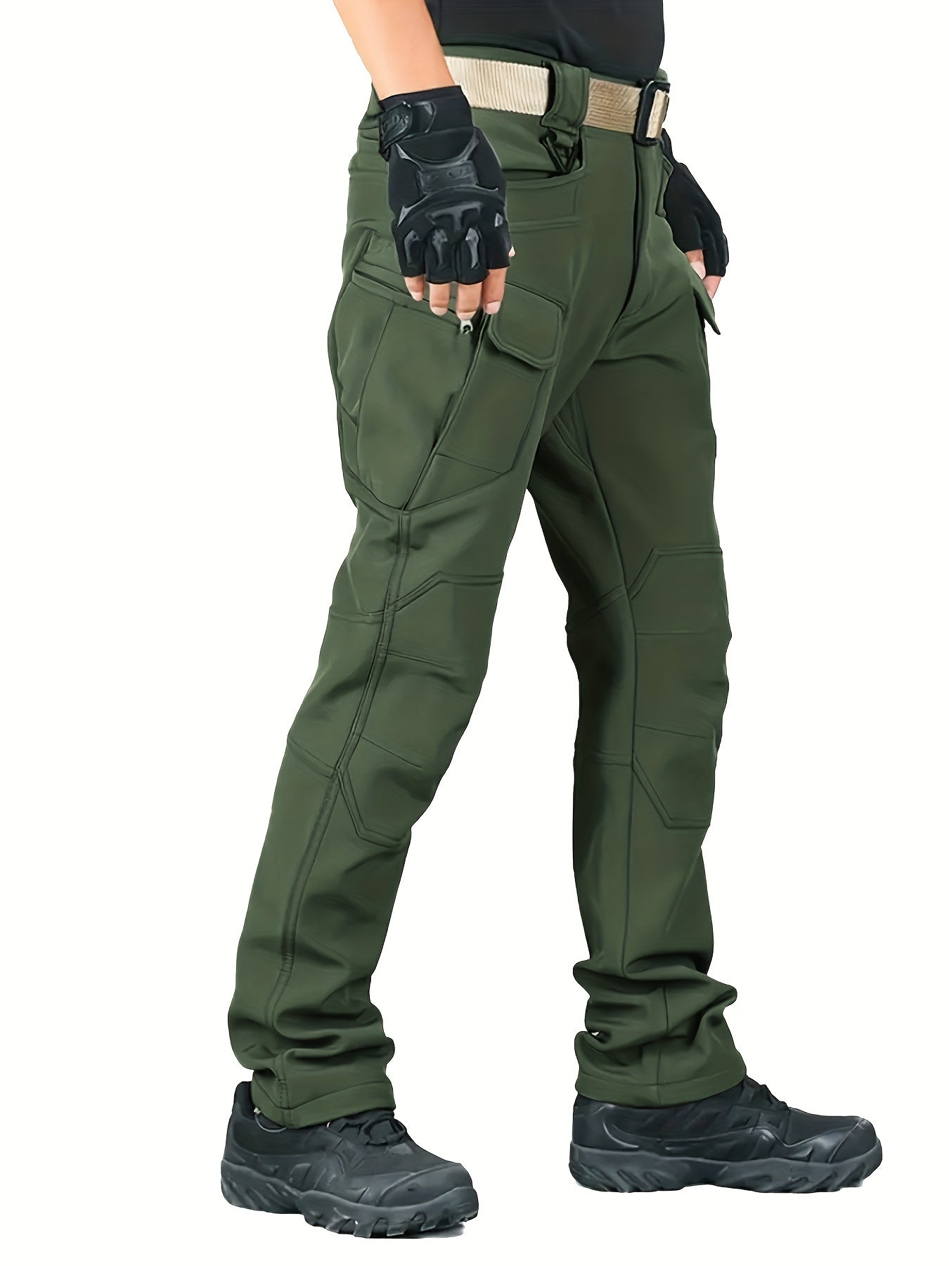 Derina | Fleece-Lined Men's Thermal Cargo Pants