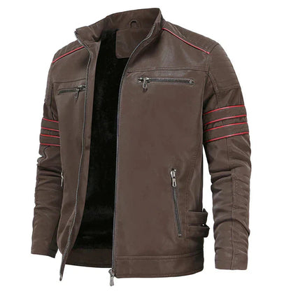 Ryder - Durable and Stylish Men's Motorcycle Leather Jacket