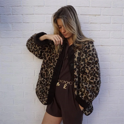 Leona - Leopard Print Jacket for Women