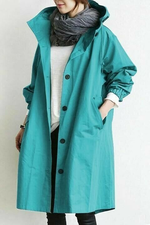 Hina - Stylish oversized coat with a hood