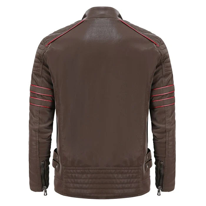 Ryder - Durable and Stylish Men's Motorcycle Leather Jacket