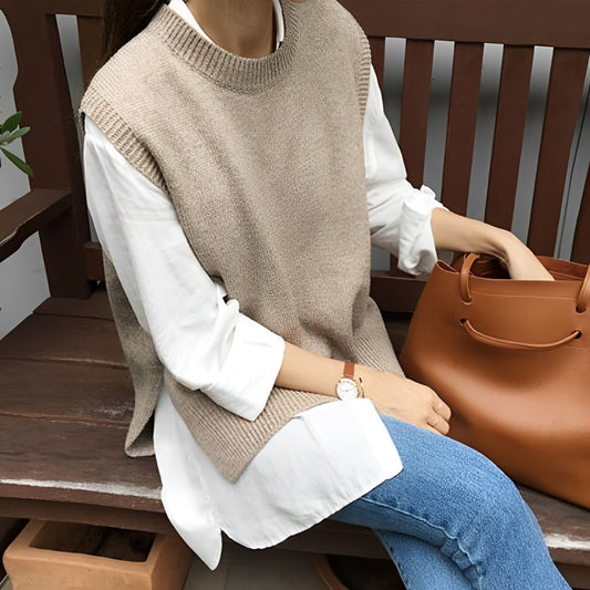 Alva - Loose-fitting sweater vest