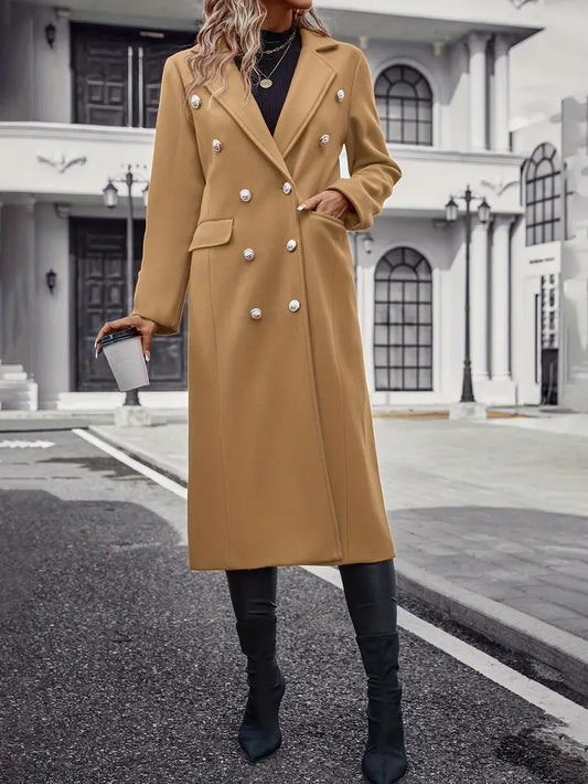 Liaquen | Fashion-Forward Trench Coat with Belt and Fur Trim