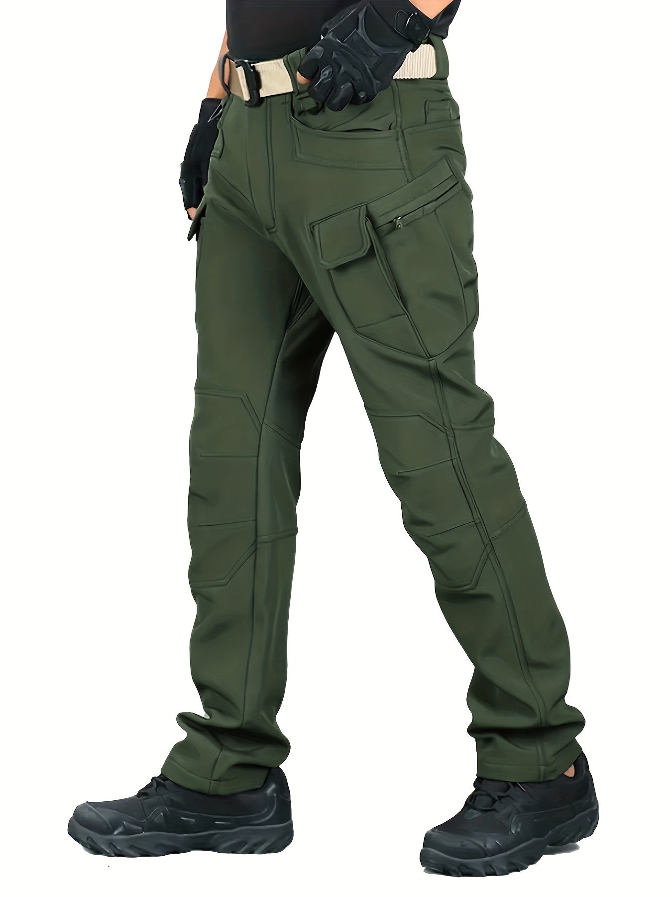 Derina | Fleece-Lined Men's Thermal Cargo Pants