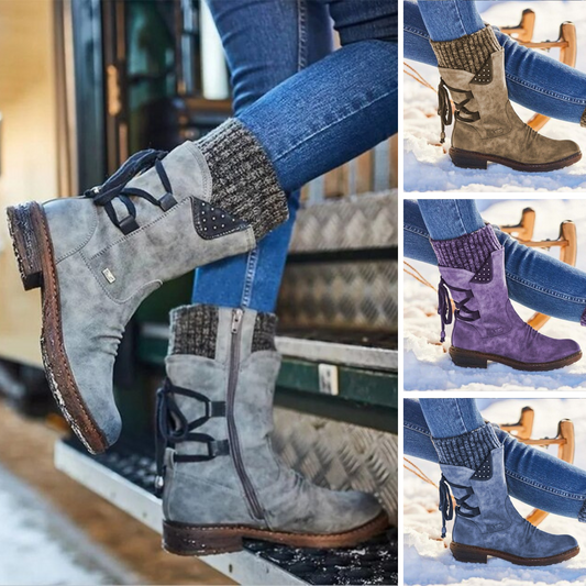 Lena - Fashionable winter boots with lacing