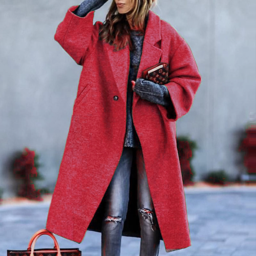 Elara - Oversized Winter Jacket with Elegant Buttons