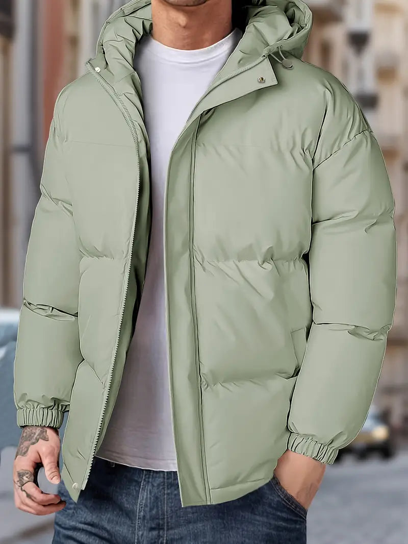 WarmGuard - Men's Winter Jacket with Hood | Windproof and Comfortable