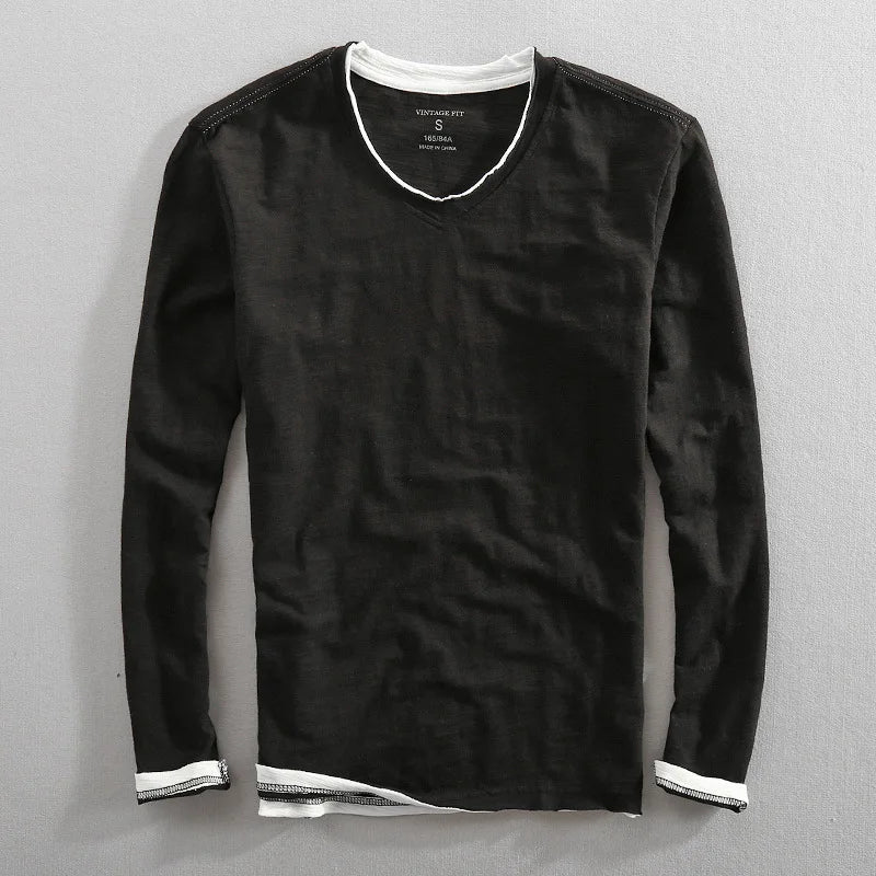 SolidEase | Lightweight long-sleeved shirt for men in solid colors