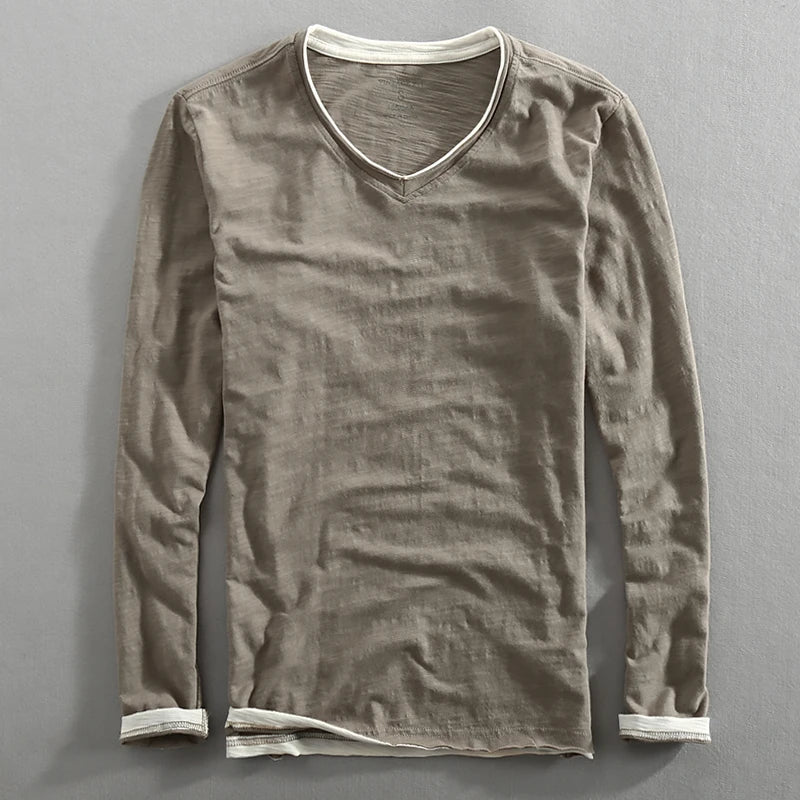 SolidEase | Lightweight long-sleeved shirt for men in solid colors