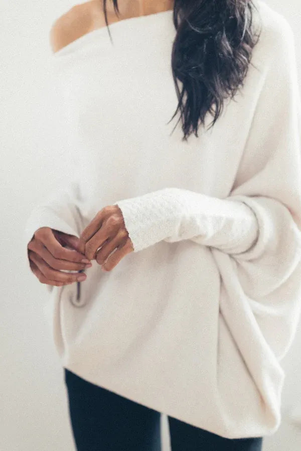 UbyChic | Ruby asymmetric cloud sweater