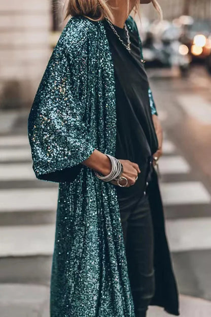 Mira | Elegant Sequin Knit Cardigan