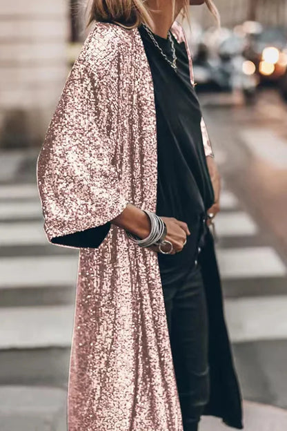 Mira | Elegant Sequin Knit Cardigan