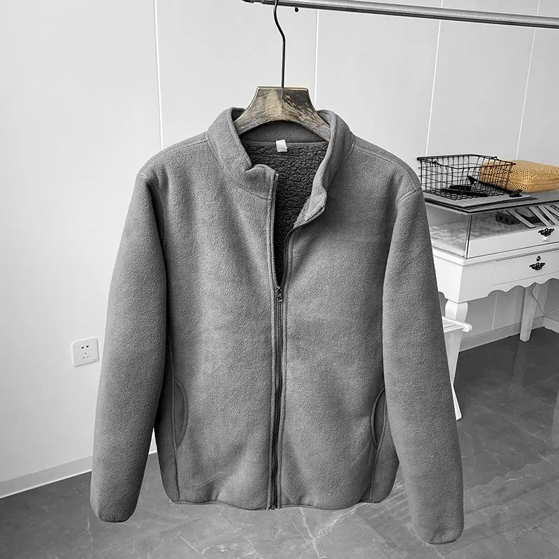 WoolGrace | Fleece-lined men's winter jacket with zipper