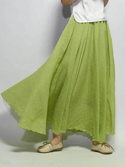 Mirage | High-Waisted Linen Maxi Skirt