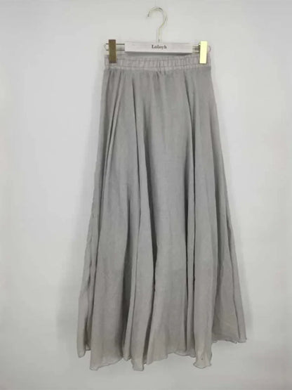 Mirage | High-Waisted Linen Maxi Skirt