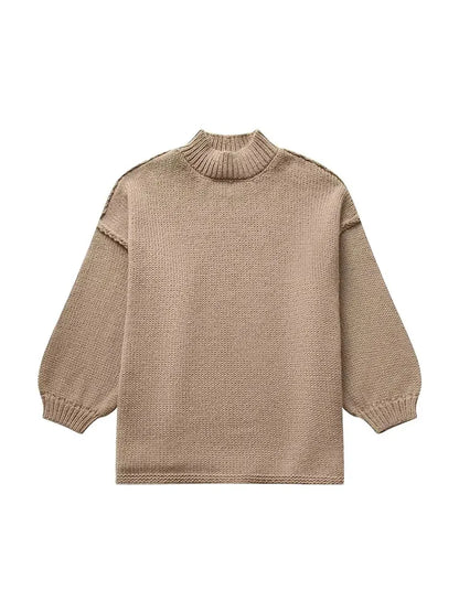 Emily | Long lantern turtleneck jumper