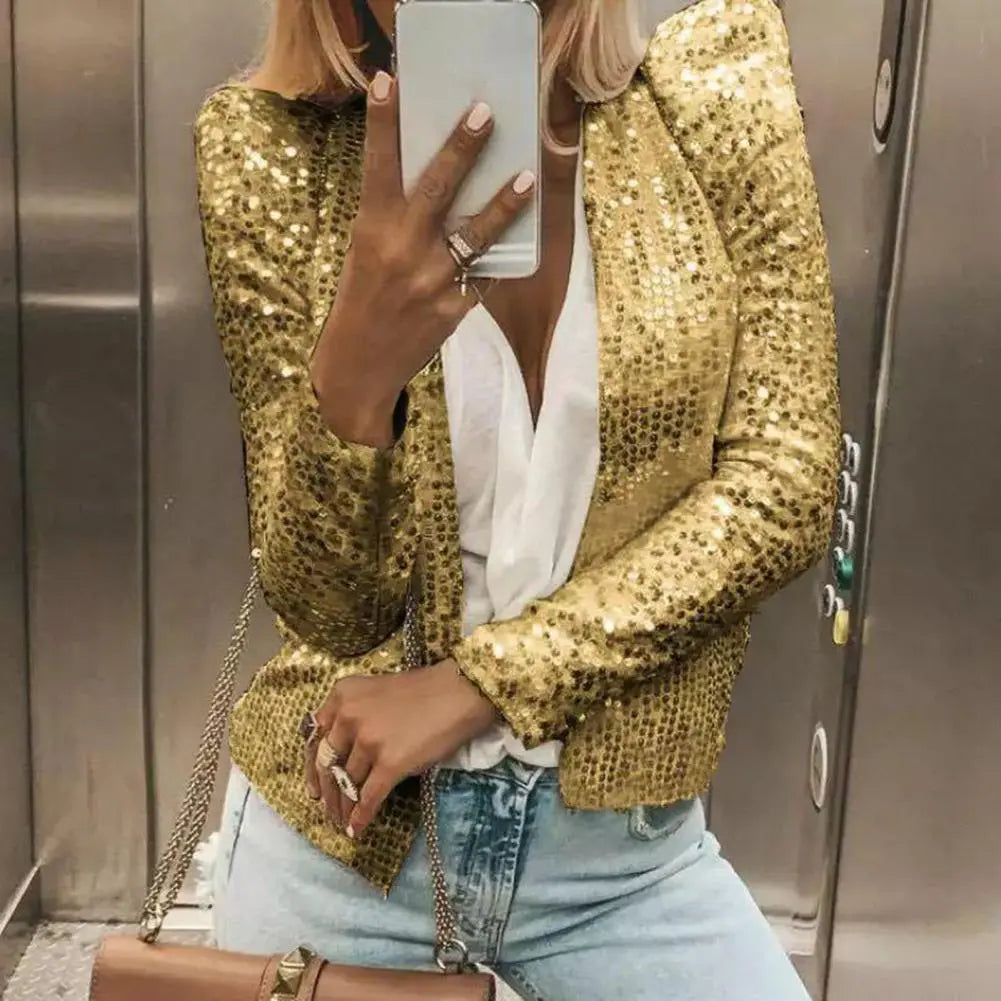 Halo - Sparkling Glitter Short Blazer