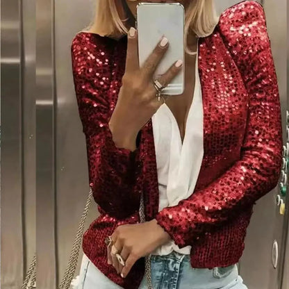 Halo - Sparkling Glitter Short Blazer