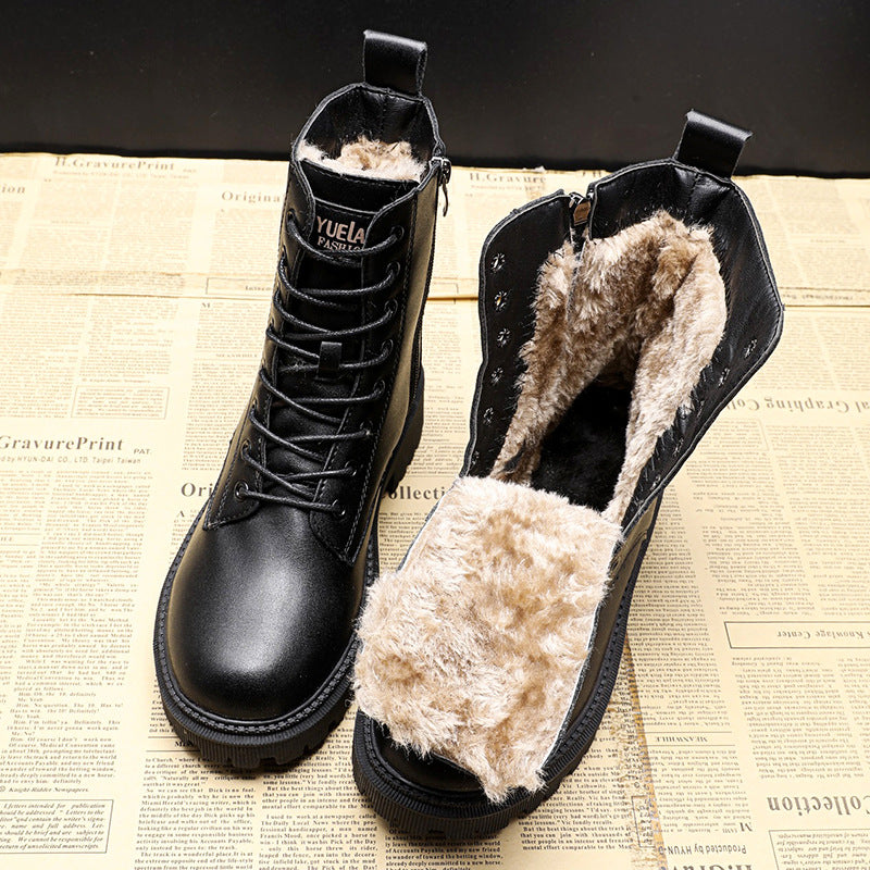 Ava's Leather Winter Boots for Women