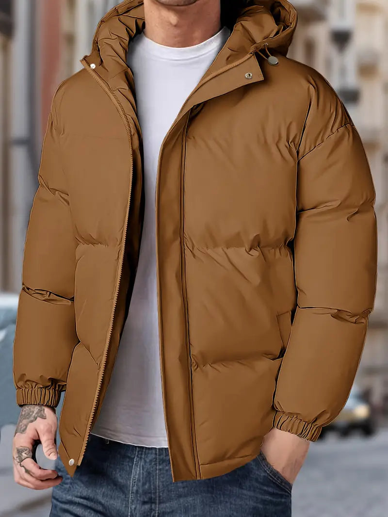 WarmGuard - Men's Winter Jacket with Hood | Windproof and Comfortable