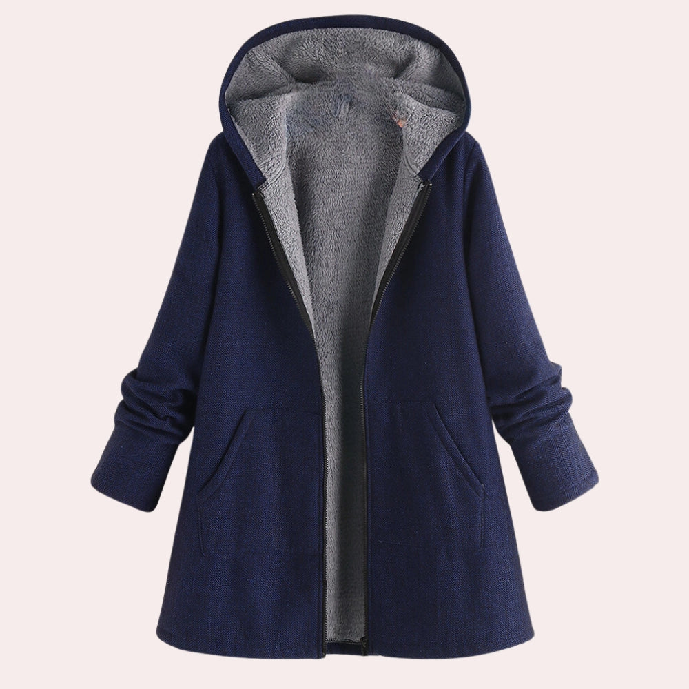 Steelix | Wool hooded coat for women