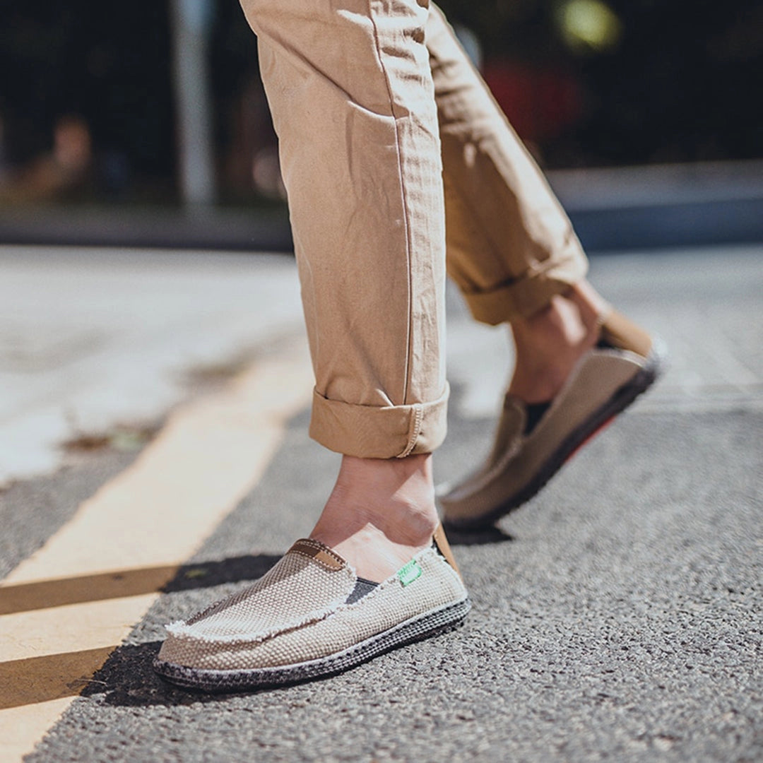 Nestle -  Tweed Loafers - Black Textured Slippers