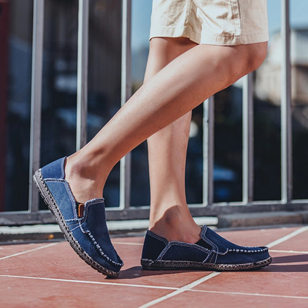 Nestle -  Tweed Loafers - Black Textured Slippers