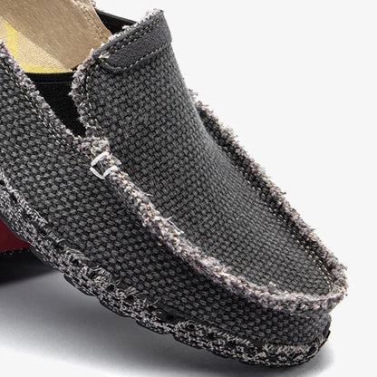 Nestle -  Tweed Loafers - Black Textured Slippers