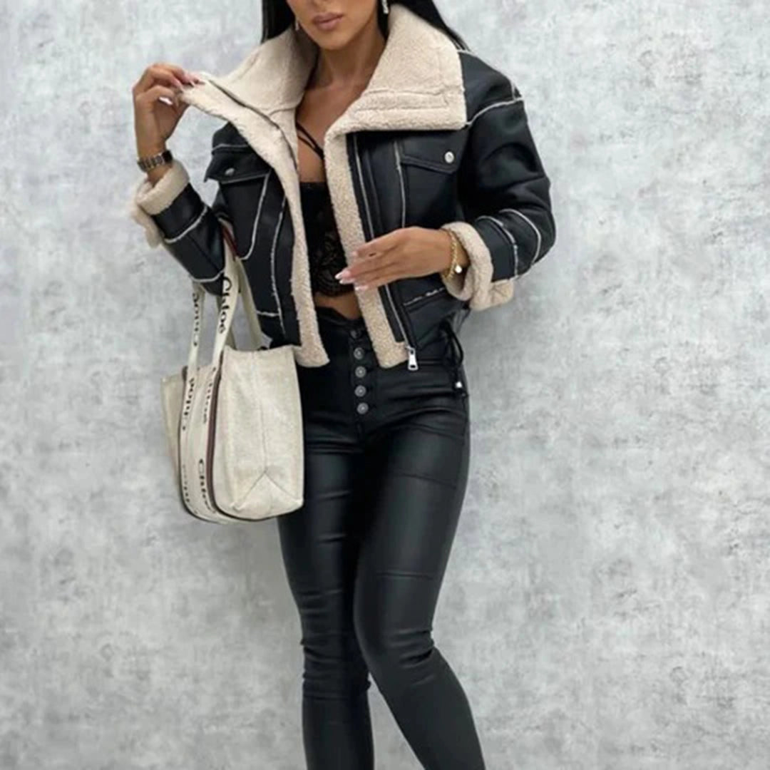 Glint - Leather Jacket - Trendy Winter Fashion