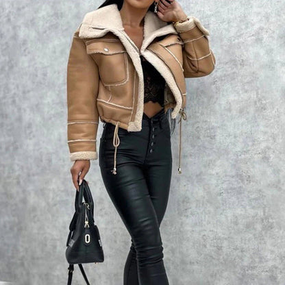 Glint - Leather Jacket - Trendy Winter Fashion