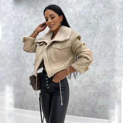 Glint - Leather Jacket - Trendy Winter Fashion