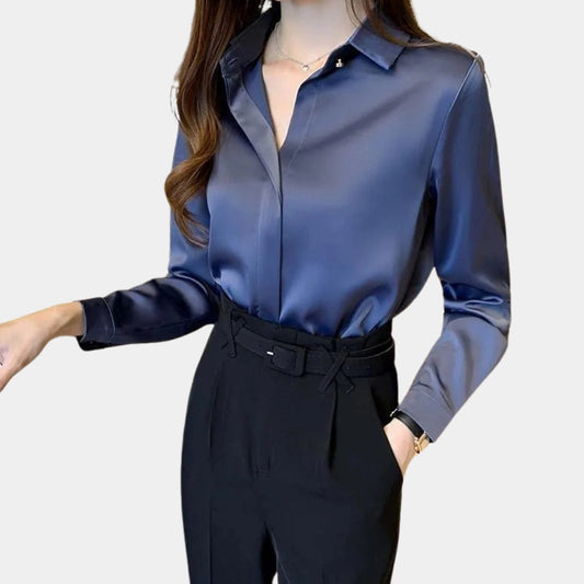 Loom - Elegant Long Sleeve Office Top