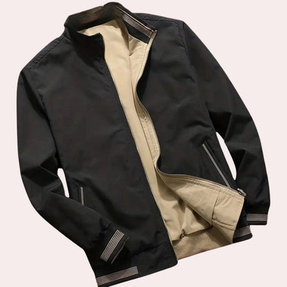 Ruggeda | Trendy bomber jacket for men with secure zipper sleeve pocket