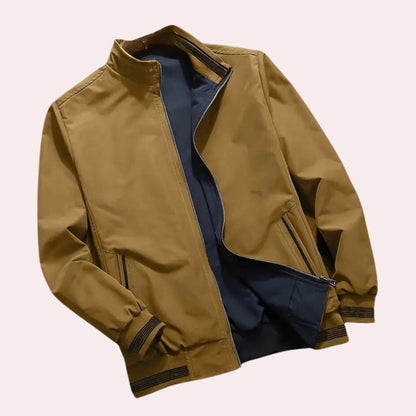 Ruggeda | Trendy bomber jacket for men with secure zipper sleeve pocket