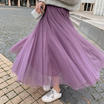 Ember | Elegant Tulle Swing Skirt for Women - Long Tutu in Multiple Colors