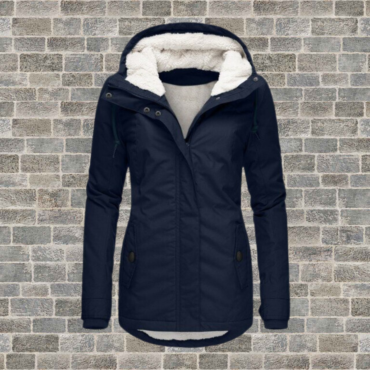 Lisa - Warm winter jacket with hood and fleece lining