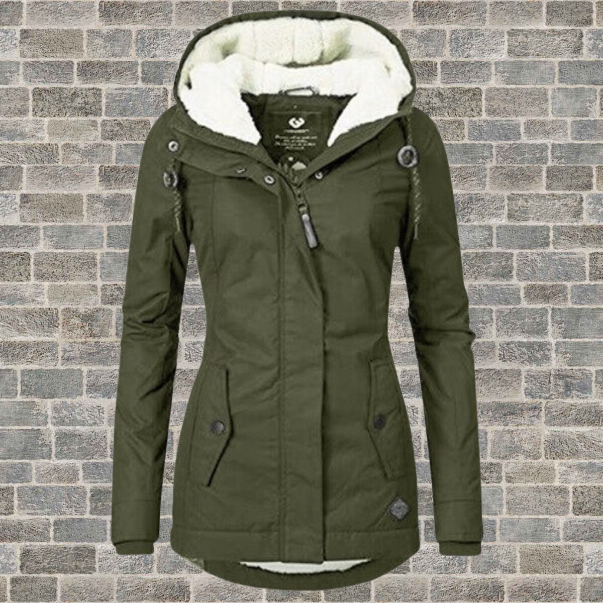 Lisa - Warm winter jacket with hood and fleece lining