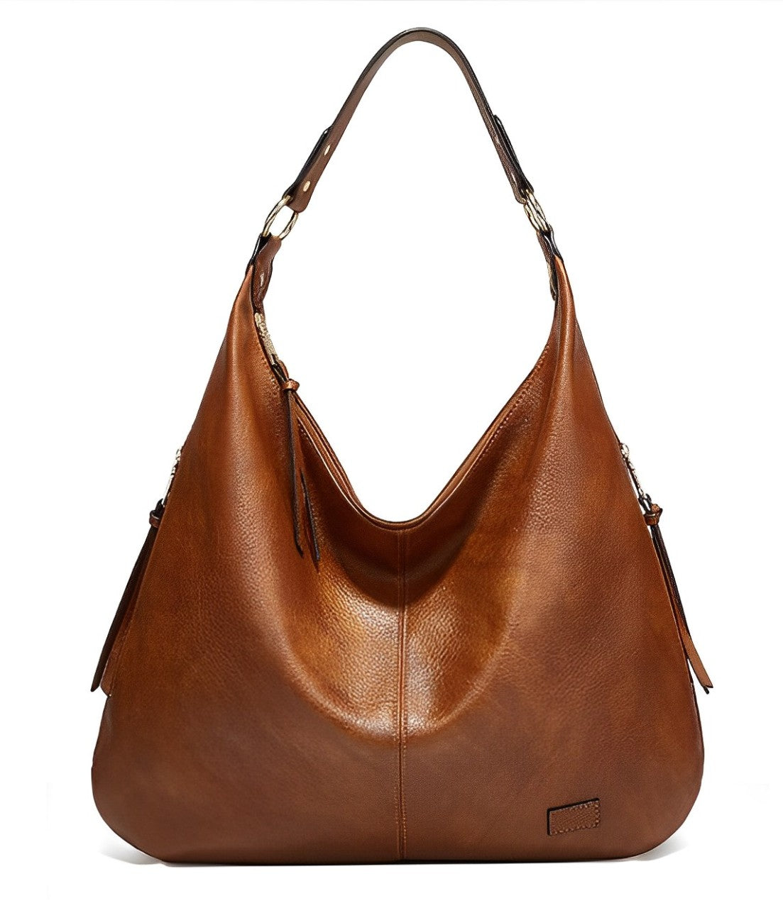 Ava - Simple large shoulder bag in a single color