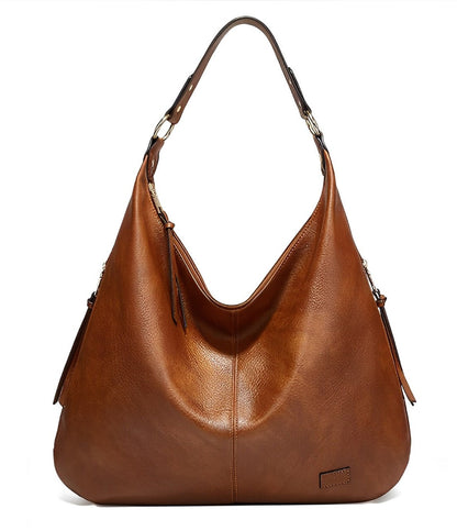 Ava - Simple large shoulder bag in a single color